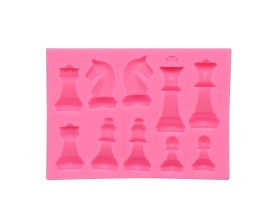 Molde silicona ajedrez chico
